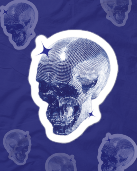 'Til Death Skull Vinyl Sticker