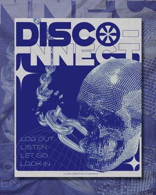 DISCOnnect Poster Blue